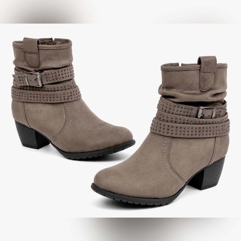 VJH Confort Stone Ankle Booties Size 8